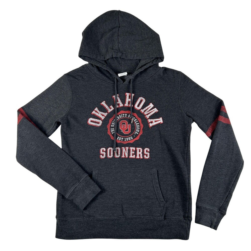 Oklahoma Sooners Hoodie Sweatshirt Womens Small NCAA Football Top Of The World